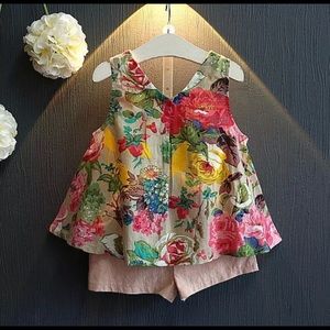 Cute floral outfit 4t. Perfect for summer